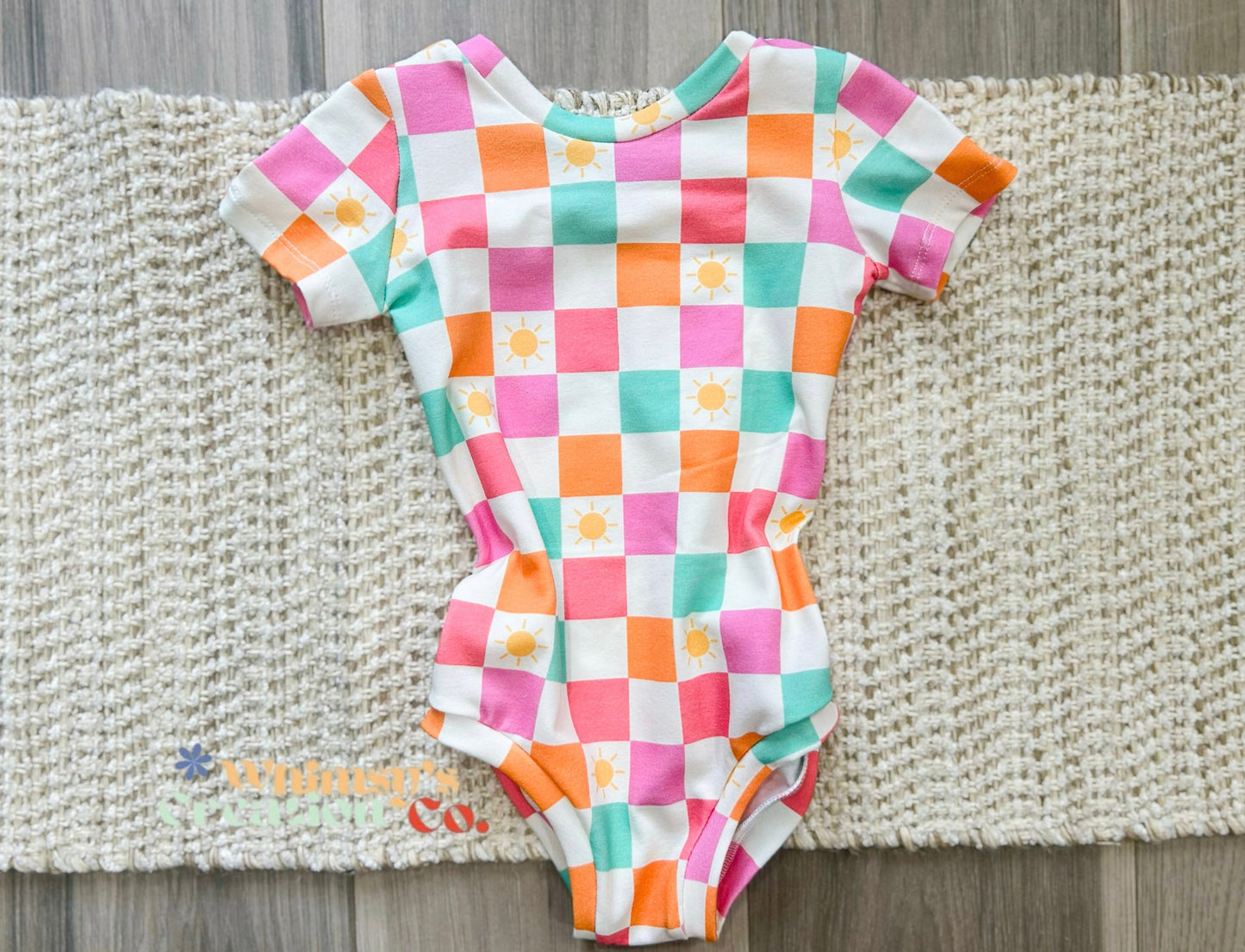 Plaid & Sun Leotard