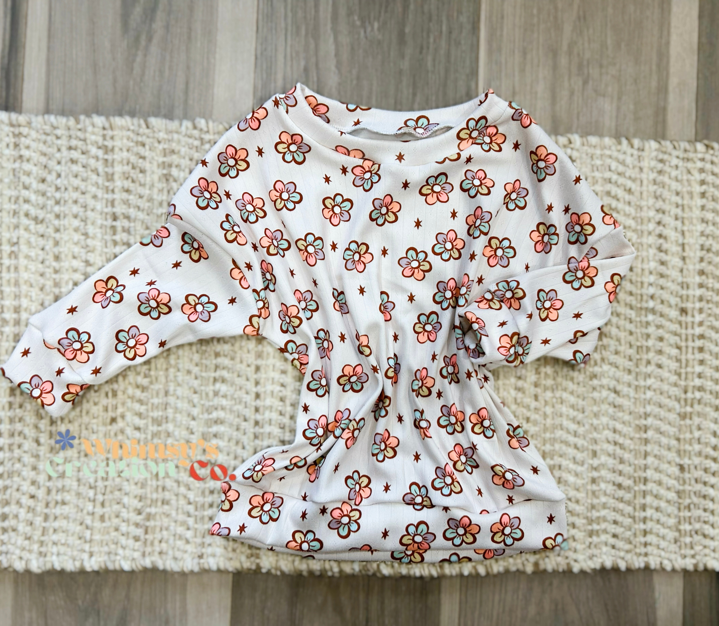 BOHO PASTEL FLORAL DOLMAN