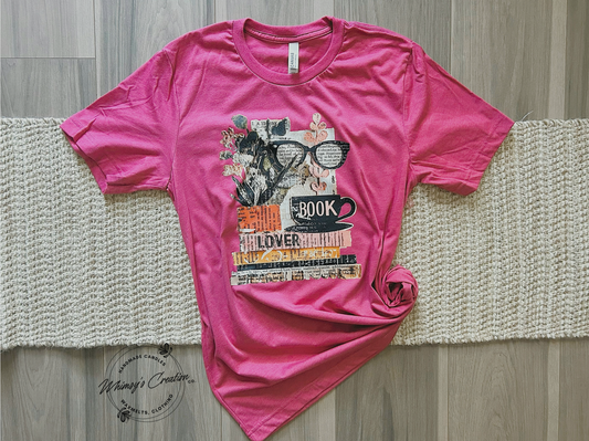 MAROON BOOK LOVER TEE