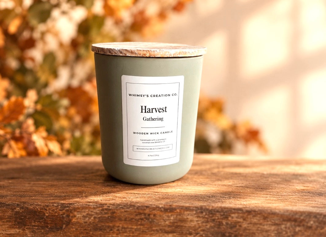 Harvest Gathering Wood Wick Candle